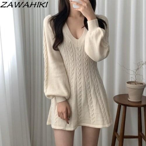 Fashionable Knitted Dresses ZAWAHIKI China