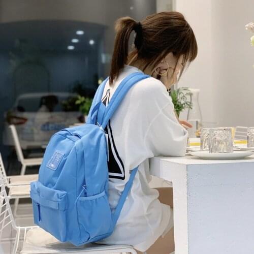 Love summer backpack womens fashion brand ins girl heart backpack Korean student schoolbag Japan M