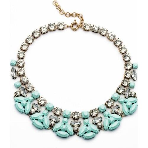 Bulk Price 2014 Autumn The Most Popular Extravagant Elegant Women Gift Resin Flower Shiny Gold Color Choker Necklace