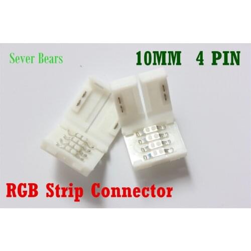 10pcs/lot, 10mm 4pin for 5050 RGB color strip LED connector wire, PCB board connector wire