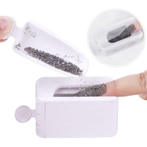 5 Nail Glitter Powder Recycling Container Nail Storage Box Organizer Box Portable Manicure Tool Plastic Case Nail Art Equipment