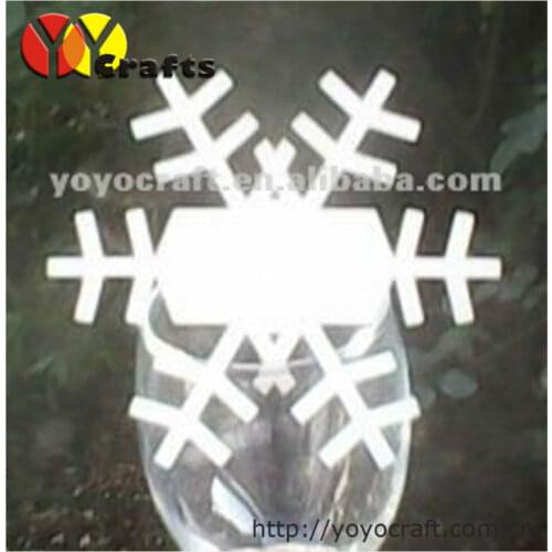 Alibaba wedding decoration supplier laser cut snowflake handmade chrismas place card holder