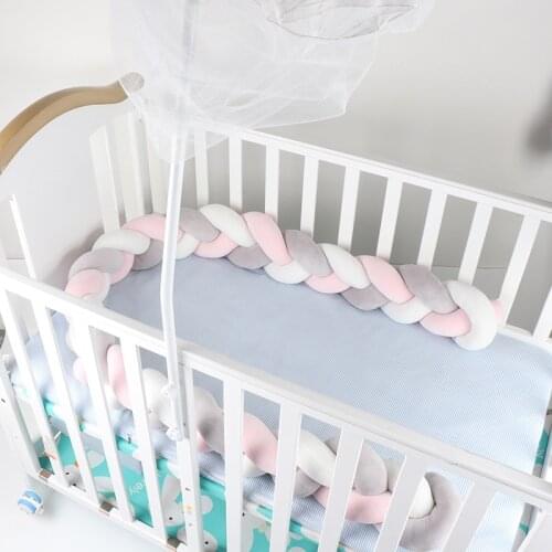Baby Cot Bumper Bed Circumference For Newborns Braid Baby Cot Bumper Bed Accessories Children’s Safety Bed Rails