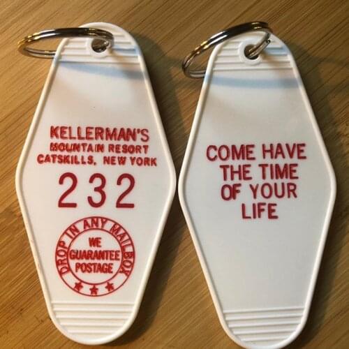 Kellermans Mountain Resort White keychain Dirty Dancing inspired Accessory