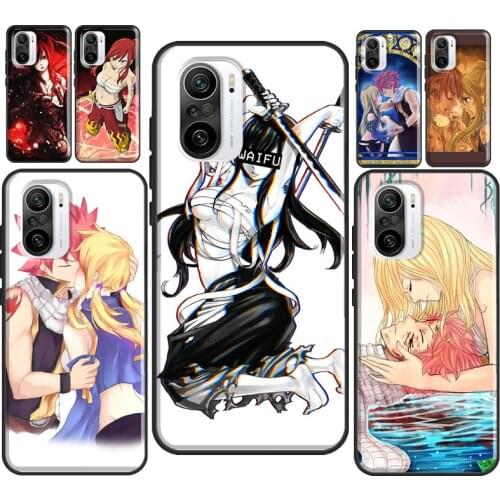 Fairy Tail Erza Natsu Lucy Cover For Xiaomi Mi Note 10 Lite 9T 10T Pro Mi 11 Ultra Phone Case For POCO X3 Pro F3 M3