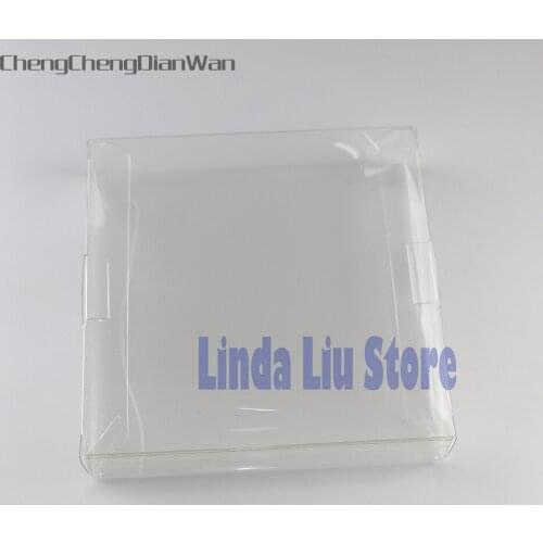 ChengChengDianWan 60pcs/lot Clear White Game Cartridge Case for Gameboy GBA GBC GB Boxed Game Plastic PET case