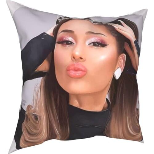 Ariana Grande decorative cushion cover sexy beauty cushion cover 45cm linen pillow residential culture