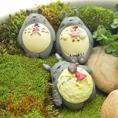 Hot Sale Totoros Little Girl Action Figures Toys PVC Dolls Japanese Cartoon Models Cute Desk Toy Christmas Gifts for Children