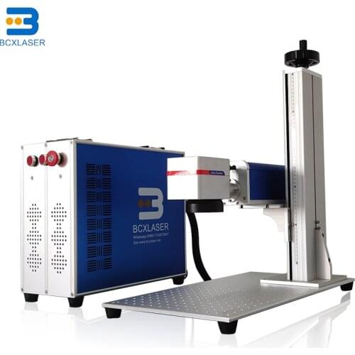 20W 30W Mini Split Type Fiber Laser Marking Machine For For Medical Equipment Rings Plastic