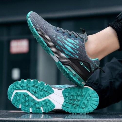 Autumn Running Shoes Marathon Men Large Size 46 Light Sports Shoes Shock Absorption Breathable Air Cushion Shoe Training Sneaker