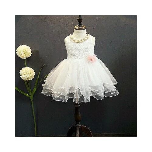 NEW Arrive Lace Flower Girl Dress Kid Party Bridesmaid Tutu Dresses Ball Gown Formal Dress