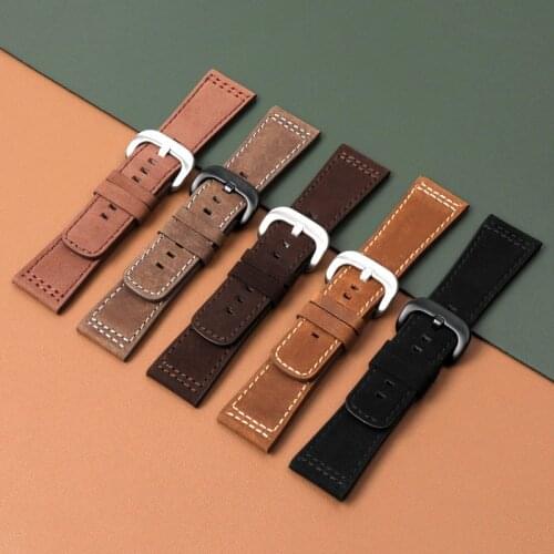 New High quality Italian Calfskin Strap Black Brown SevenFriday M1|M2|P1|P3|V2 Genuine Leather Watchband 28mm