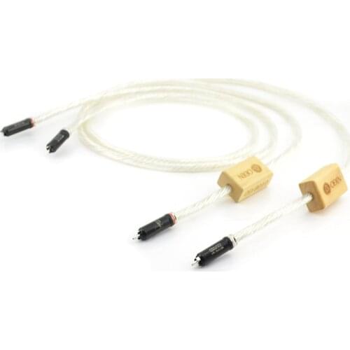 Pair Nordost Odin RCA Interconnect Cable with WBT-0102Ag Silver Plated Plugs Connector