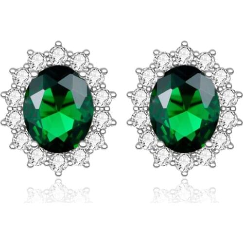 Szjinao Genuine 925 Sterling Silver Stud Earrings For Women Unique Emerald Earrings Sunflowers Designer Fine jewelry Handmade