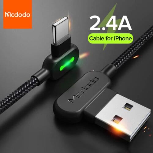 MCDODO 3m USB Cable Fast Charging Mobile Phone Charger Cord For iPhone 12 mini 11 Pro Max Xs Xr X 8 7 6s 6 Plus 5 5s SE iPad 4 3
