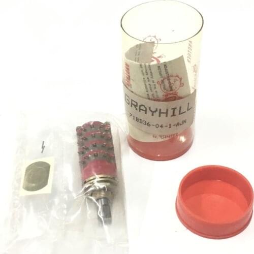 [VK] GRAYHILL 71BD36-04-1-AJN 4 layer 4 knife 10 line precision instrument rotating band switch