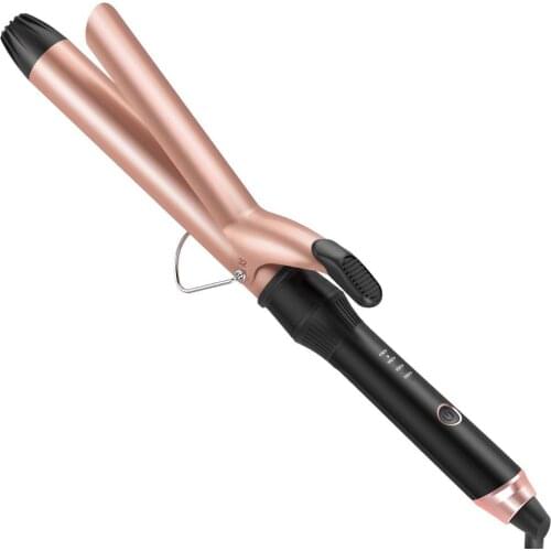 Rotating Hair Curling Iron LED Hair Waver Pear Flower Cone LED Digital Hair Curler Roller Curling Wand Hair Styling Tools