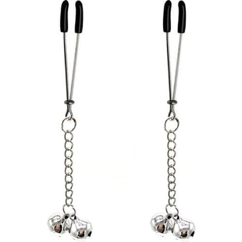 Nipple Clamps Stainless Steel Flirting Teasing Metal for Couple Adult Games Erotic Toys Sex Toys