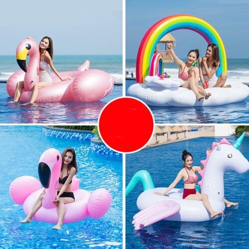 1 PC Summer Seat Ring Toy Buoy Mattress Thickened PVC Swimming Float Outdoor Activities Inflatable Swimming Ring Pool Party Gift
