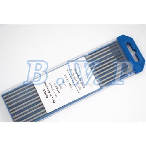 10Pcs 2% Ceriated Tungsten Electrode Grey 1/8"x7" 3.2mmx175mm TIG Welding Rods