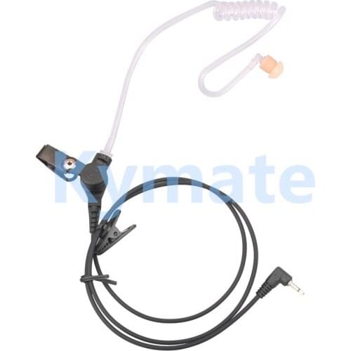 3.5 mm Single Earpiece Ear-hook Earphone With Spiral Cable Walkie Talkie Headset Polices Military Earphone For radio