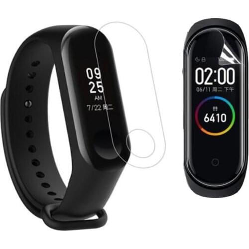 5pcs TPU Soft Protective Film Guard For Xiaomi Mi Band 3/4 Band4 Band3 Miband 4 Smart Band Wristband Full Screen Protector Cover