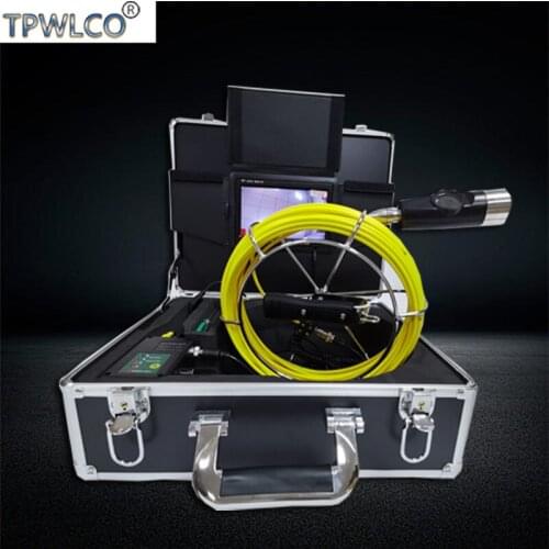 7inch LCD Display 20m Cable Diameter 42mm Double Lens Industrial Camera For Sewer CCTV Inspection Camera System With Sun-visor