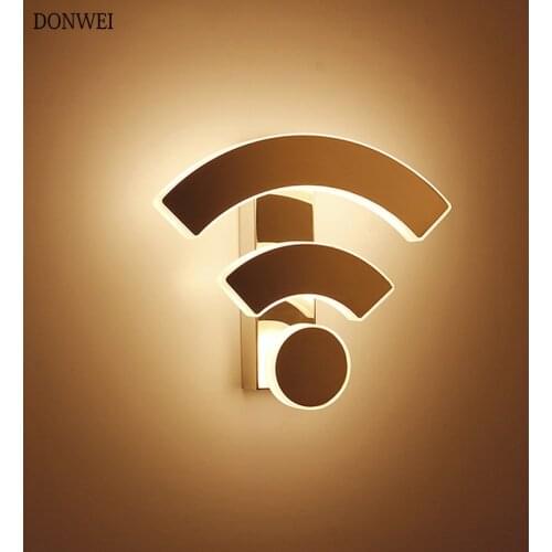 DONWEI 11W Acrylic WIFI wall light sconce wall lamp LED modern bedroom bedside lamp restaurante KTV hotel aisle corridor lights