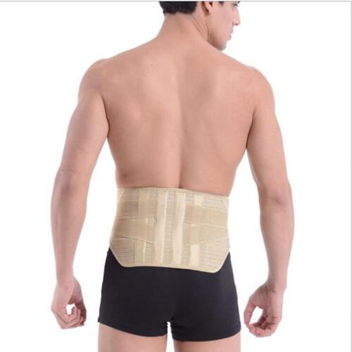 Hirigin Adjustable Tourmaline Self-heating Magnetic Therapy Waist Belt Lumbar Support Back Waist Support Brace