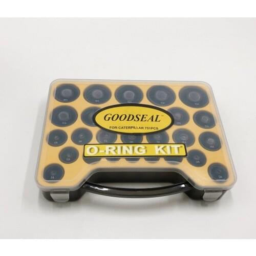 Handle O-ring kit for CATERPILLAR CAT 751pcs NBR 90 Nitrile 90 Durometer Rubber O Ring Kit Excavator O-RING BOX ASSORTMENT