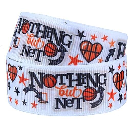 FLRA Ribbon Wholesale 50 yards heat transfer printed sports ribbon for cheer team headbands