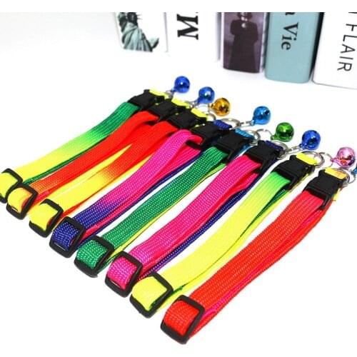 Breakaway Cat Collar With Bell Halsband Kat Collier Pour Chiot Collar Cats Accessoires Chat Adjustable Buckle Small Chihuahua