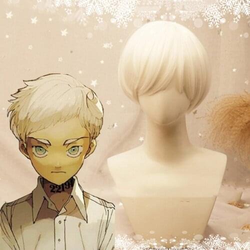 Anime The Promised Neverland Cosplay Wigs Norman Cosplay Wig Synthetic Wig Hair Halloween Carnival Party Yakusoku no Neverland