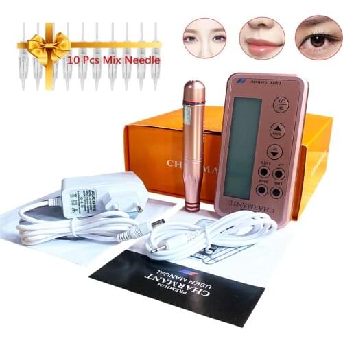 Professional Korean Embroidery Eyebrow Charmant Tattoo Machine Pen For MTS Semi-permanent Makeup Microblading Liner Shader pen