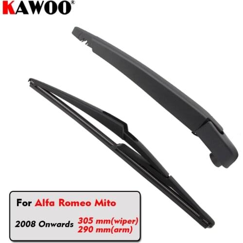 KAWOO Car Rear Wiper Blade Blades Back Window Wipers Arm For Alfa Romeo Mito Hatchback (2008 Onwards) 305mm Car Accessories