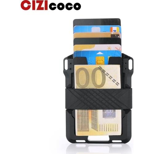 Large Capacity Men Aluminium Alloy Rfid Travel Card Wallets Women Credit Card Holders Antitheft ID Bank Card Case hold 12 cards