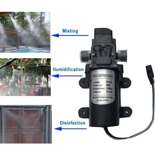 High Quality Booster Mist Pump 12V DC 160PSI Water Pump for Swimming Pool Garden Misting Cooling System
