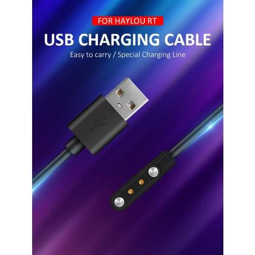 Smartwatch Dock Charger Adapter Magnetic USB Charging Cable Cord For Xiaomi Haylou RT LS05/RT LS05S Sport Smart Watch Charger