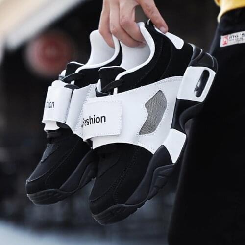 Air Cushion Gym Shoes Women Damping Air Shoes PU Leather Sneakers Womens Platform Running Shoe Sport Black Sports Calzado B-291