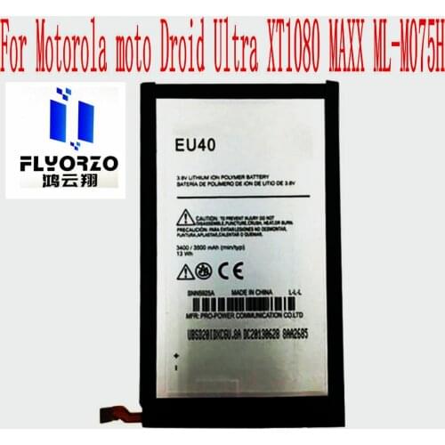 100% Brand new High Quality 3500mAh EU40 Battery For Motorola moto Droid Ultra XT1080 MAXX ML-M075H Mobile Phone