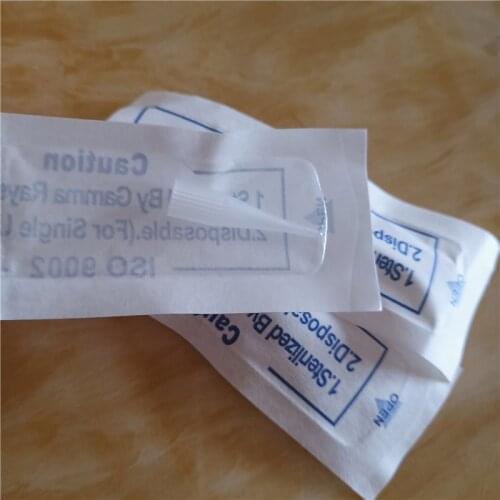 1RL 0.35*50mm Permanent Makeup Eyebrow Lips Tip Tattoo Needle Caps Nozzle For Sunshine & Giant sun G-8650 G-9740 Machine