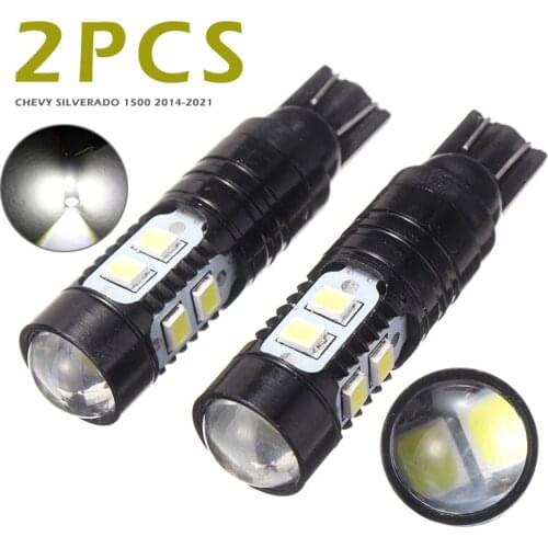 2pcs Car LED Reverse Backup Lights Parking Dome Tail Lamp Bulbs Fit For Chevy Silverado 1500 2014-2021 DIY Parts Accessories