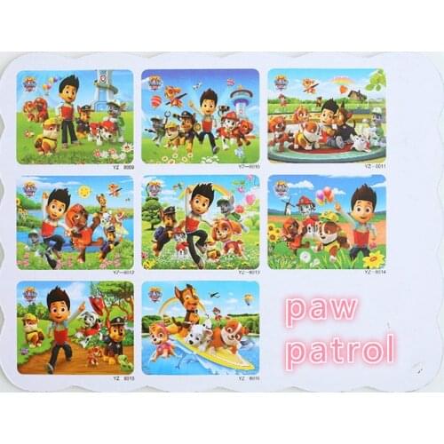21*28cm Paw Patrol Wooden Puzzle Kids Cartoon Animal Wood Jigsaw Puzzles Child Early Educational Learning Toy for birthday Gift