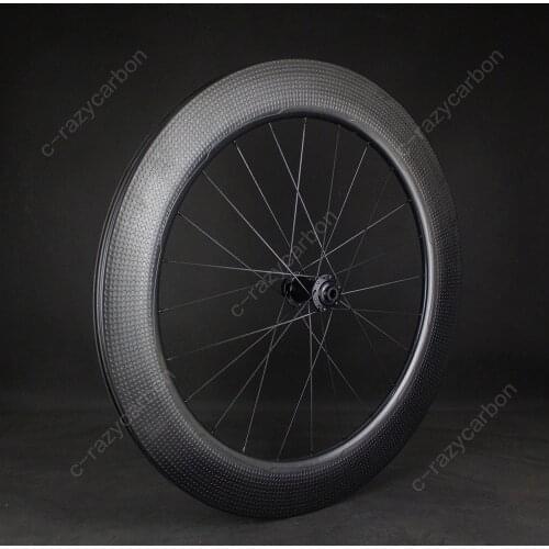 Aero 58/80MM Dimpled Wheelset Disc Brake Bicycle Clincher/Tubeless Ready Road Bike Wheels Center Lock with DT350 Front or Rear