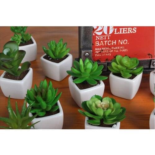 ANGRLY 2pcs Furnishing decorative activities Succulent plants Ornamental plant bonsai Vehicle Simulation pot wedding decoration