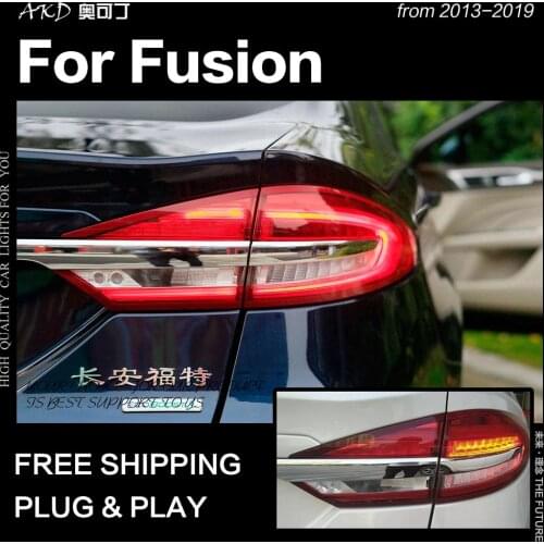 AKD Car Styling for Ford Fusion Tail Lights 2013-2019 Mondeo LED Tail Lamp LED DRL Signal Brake Reverse auto Accessories