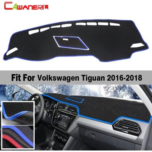 Car Avoid Light Pad Interior Dashboard Mat Carpet Instrument Platform Cover No Slip For Volkswagen Tiguan 2016 2017 2018