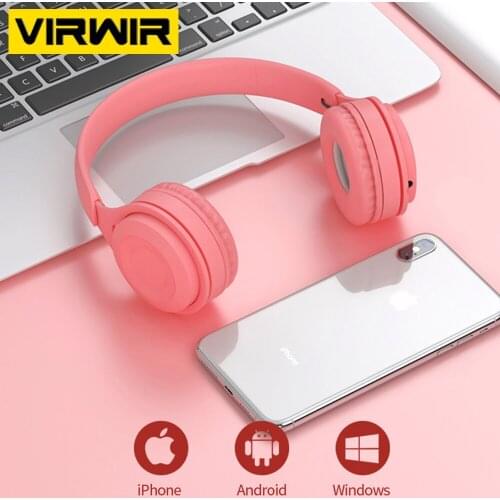 Bluetooth Wireless Headphones Game HiFi Stereo Headset Support 3.5mm Plug Cable Mp3 TF Card Earphones With Mic For Kids Gift