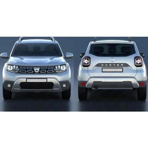 For Dacia Duster 2018 Up Chrome 10 Pcs Stainless Steel