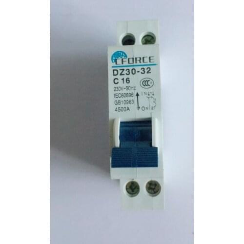 DZ30-32 AC230V 4500A 1P+N household DPN miniature circuit breaker protect air swit 10A 16A 20A 25A 32A